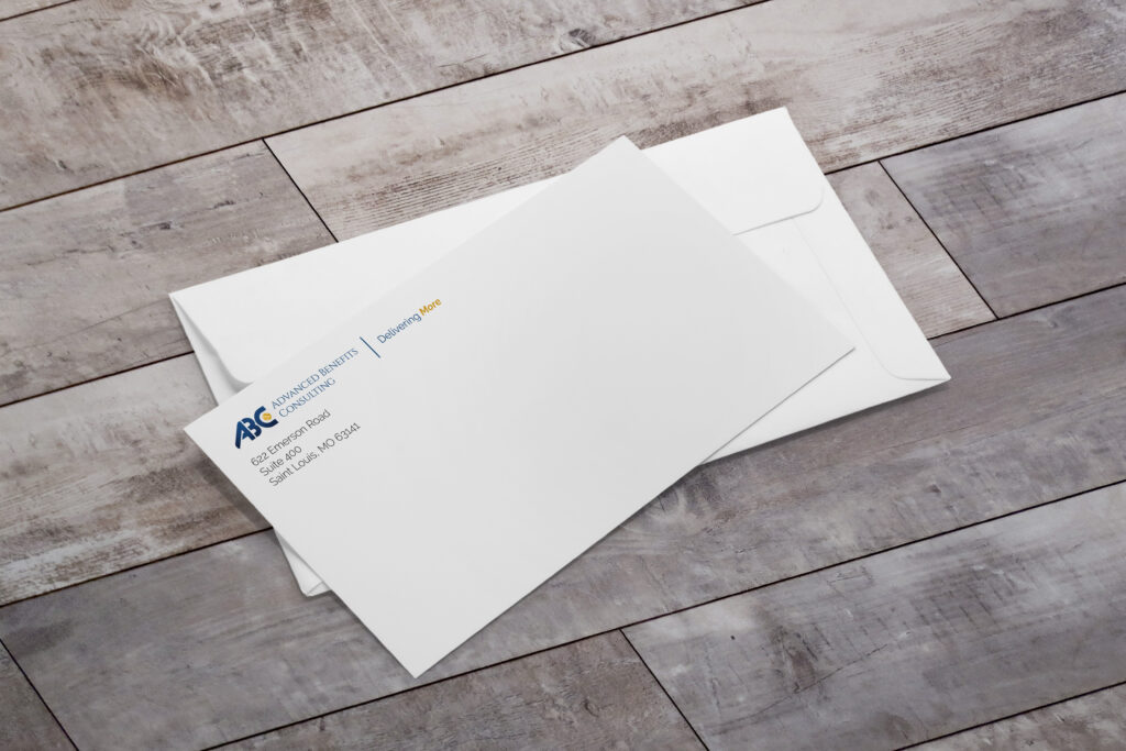 Business envelope design for Advanced Benefits Consulting