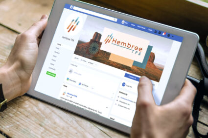 Hembree logo displayed on a Facebook business page
