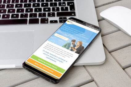 IPX Retirement website on a smartphone