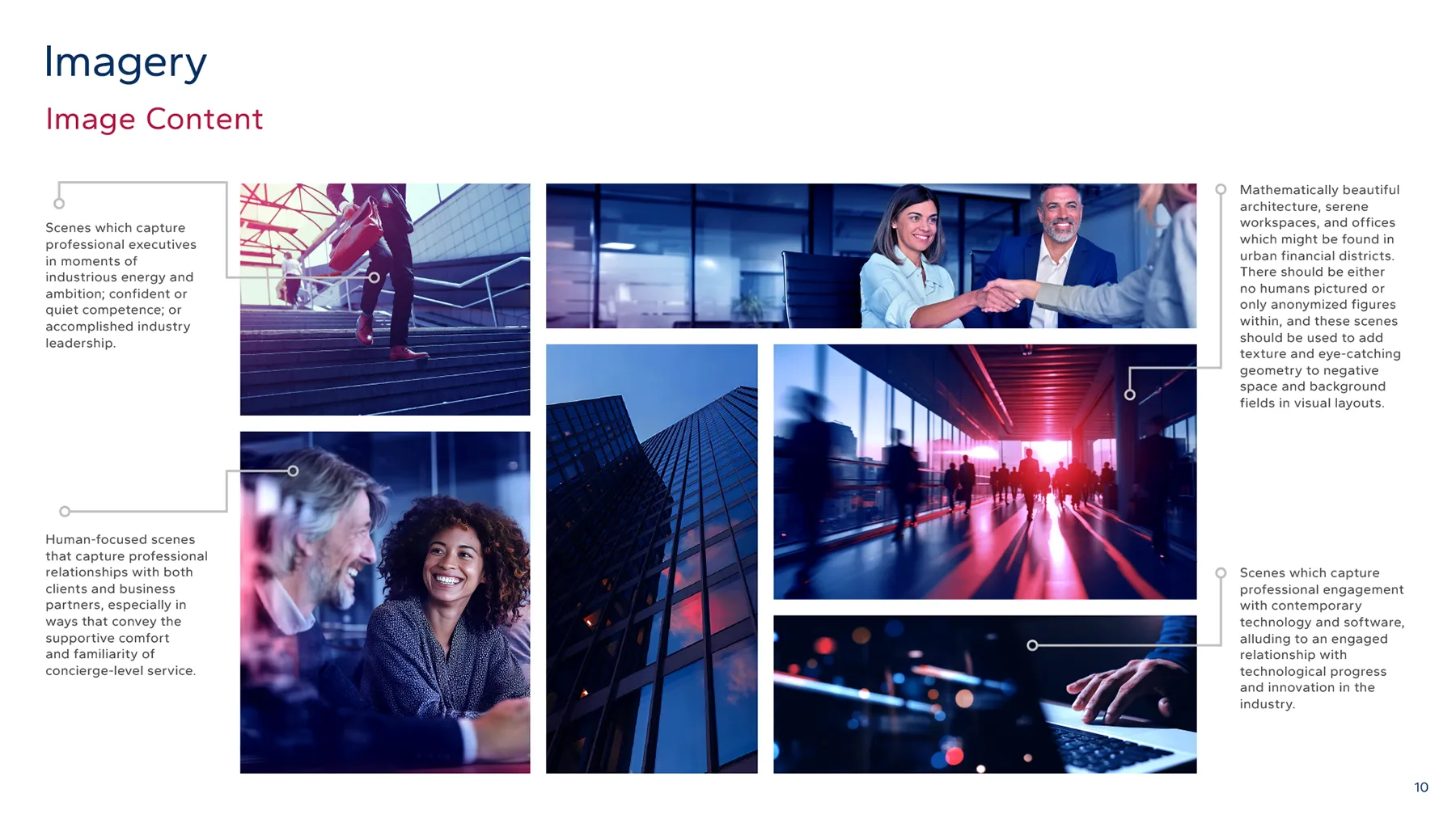 Imagery used in the MAP visual identity
