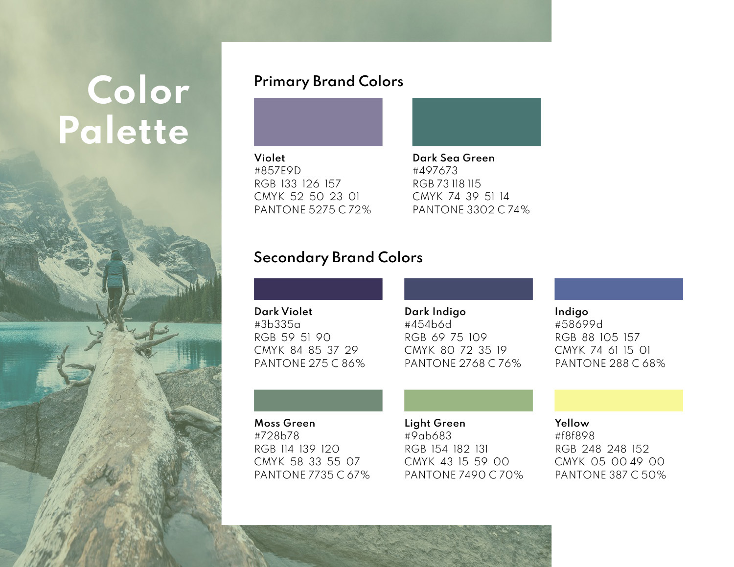 Slide demonstrating Waypoint's color palette
