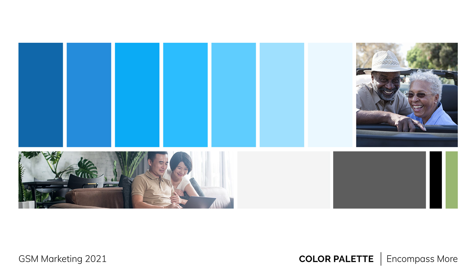 Concept slide: Encompass More brand color palette