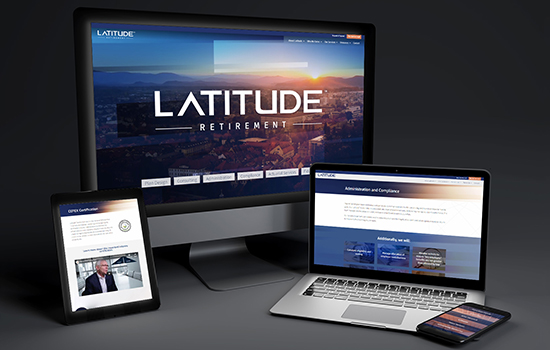 Latitude Retirement Website Design mock-up