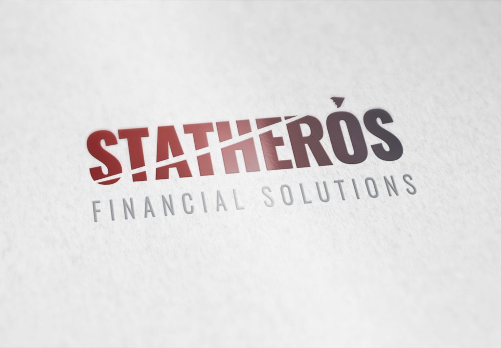 Statheros logo embossed onto high quality paper